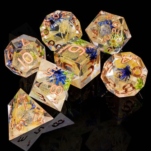 D20 DND Resin Dice Set D&D D6 Sharp Edges Dice Dungeon and Dragon Role Playing Game RPG Polyhedral Dice D20 D12 D10 D8 D6 D4 - Image 64