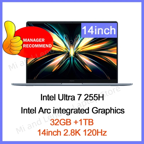REDMI Book Pro 14 2025 Ultra5-225H/Ultra7-255H/16GB/32GB/1TB/2.8K/120Hz - Image 9