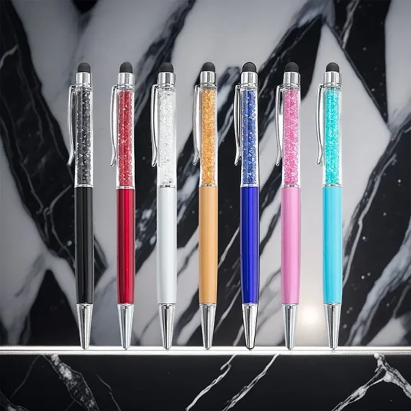 Custom Logo Stylus Ball Pen Color Crystal Touch Screen Ballpoint Pen Promotional Gift Pen Personalized Giveaway Bulk Lot 10 50 - Image 16