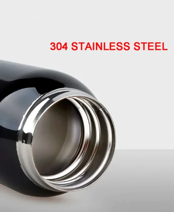 500ML Bicycle Water Bottle Vacuum Stainless Steel Cycling Water Bottle Double Walled Simple Thermo Mug Insulated With Straw - Image 16