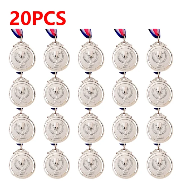 10-50pcs 2" Gold Silver Bronze Award Medal Zinc Alloy Round Winner Medals w/ Neck Ribbon 1st 2nd 3rd Prizes Winner Prize Present - Image 13