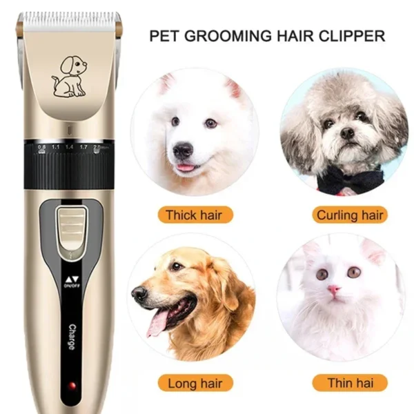Electric Pet Clipper Grooming Kit For Dogs Reachageable Trimmer Haircut Cat Hair Cutting Remover Professional Machine Set - Image 2