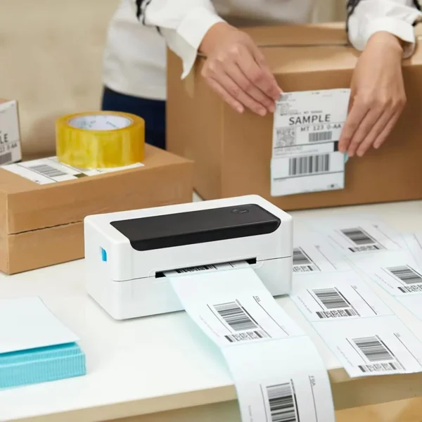 100/500 Sheets Thermal Shipping Labels 4x6 Fanfold Thermal Label Printer Paper 100x150mm Adhesive Stickers For Shipping Package - Image 3