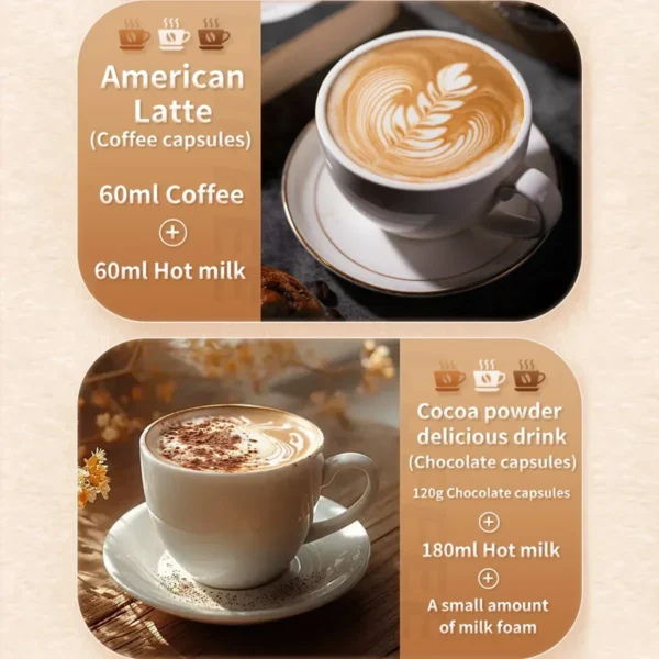 Portable Coffee Maker Electric Capsule Grind Coffee Brewer is suitable for ground coffee and KCUP Capsule coffee capsules - Image 6