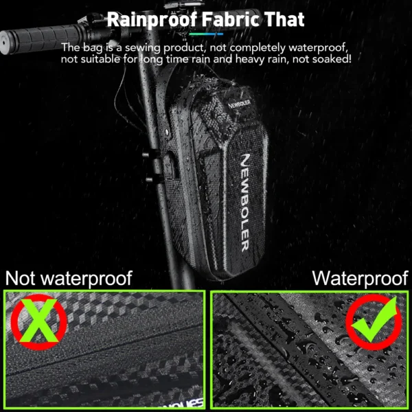 NEWBOLER 3L/5L Electric Scooter Front Bag With USB Port Waterproof Quick Release EVA Electric Scooter Bag Universal Scooter - Image 4