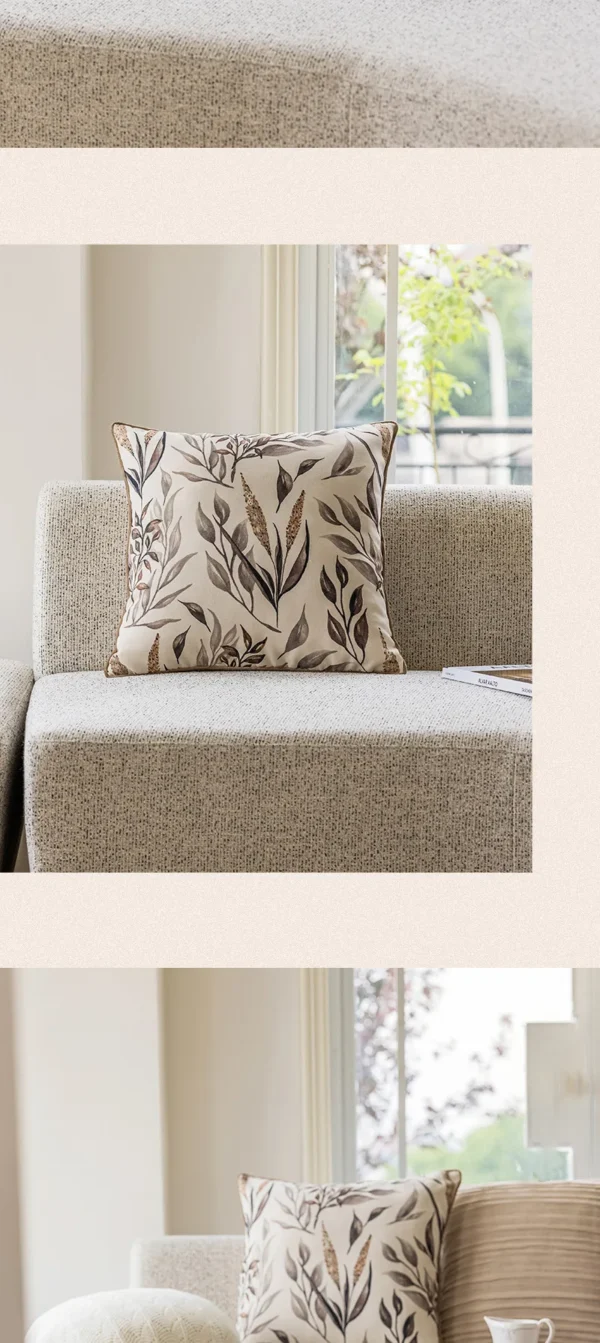 French Luxury Vintage Beige Throw Pillow Cover Elegant Sofa Living Room Bedroom Decor Hotel Villa Boho Chic Accent Pillow Case - Image 18