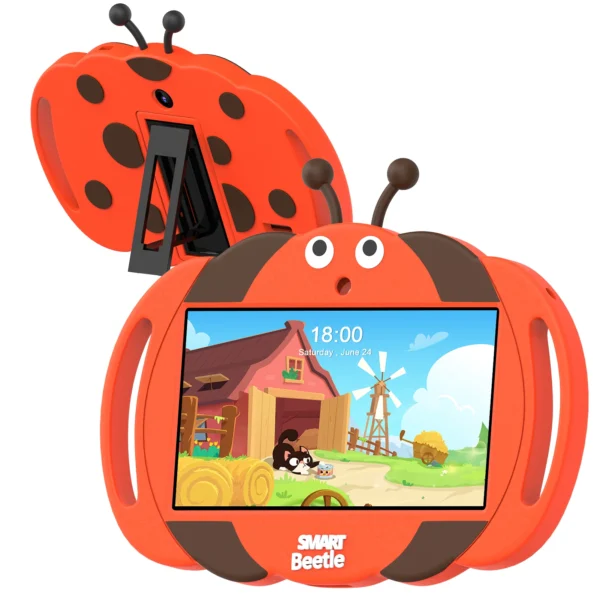 PRITOM Kids 7 inch Tablet for Kids 32GB ROM Android 13 Bluetooth, WiFi, GMS, Parental Control, Dual Camera, Shockproof Case - Image 7