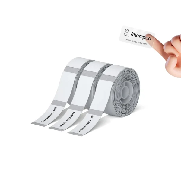 D30 Label Maker Tape 12×40mm Transparent Label Stickers Compatible With D30 Series Printers For Family-Category Shop-Item Labels - Image 8