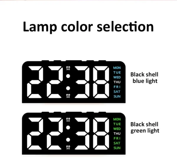 Desk Digital  Bedside Table Alarm Clock Room Bedroom Decoration Timepiece Home Decor Items Interior Accessories Electronic Clock - Image 39
