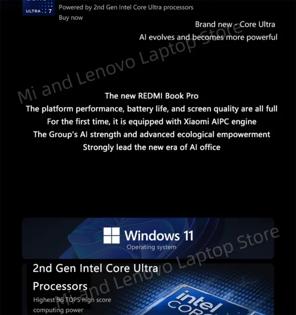 REDMI Book Pro 14 2025 Ultra5-225H/Ultra7-255H/16GB/32GB/1TB/2.8K/120Hz - Image 12