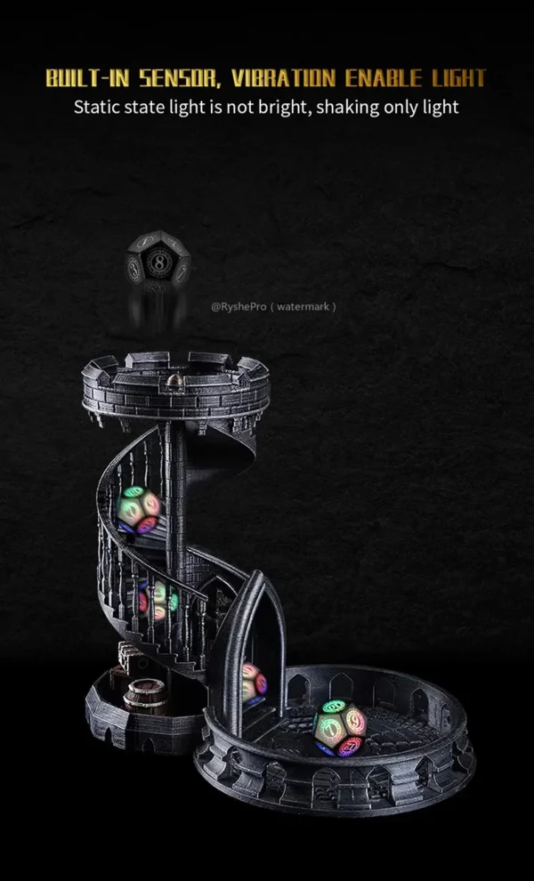 LED Dice Set for Dungeon and Dragon Cool DND Dice with Charging Box Rechargeable 7 Color Polyhedral Role Playing Dice - Image 12