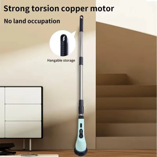 Wireless Electric Cleaning Brush Bathroom Window Kitchen Automotive Multifunctional Household Rotating Cleaning Machine - Image 3