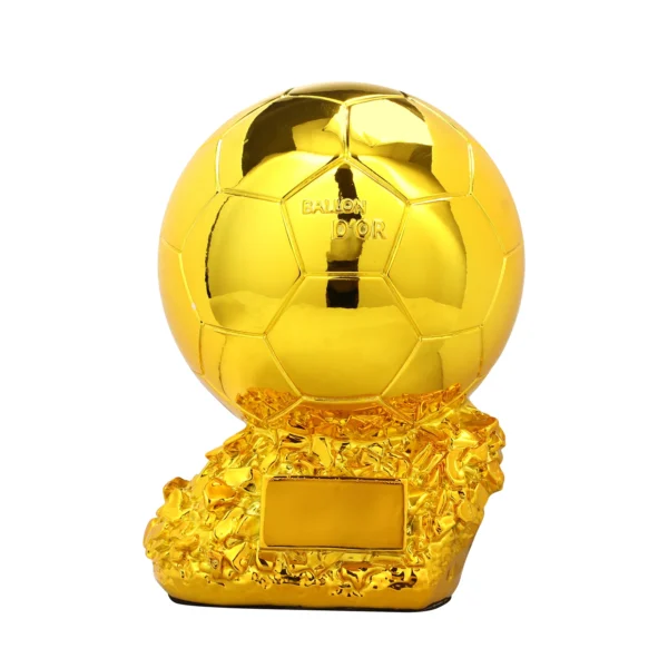 Golden Ball Football Cup Office Decoration with Electroplated Technology Football Cup Resin Gift and Birthday Gift Artefact - Image 6