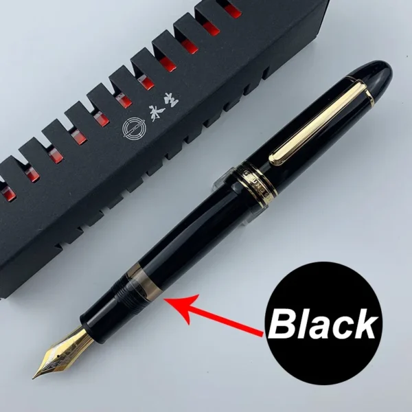 Smooth Wingsung 630 Resin Fountain Pen 8# Iraurita Fine Nib Brief Piston Gold Clip Pen Business Writing School Stationery Gifts - Image 9