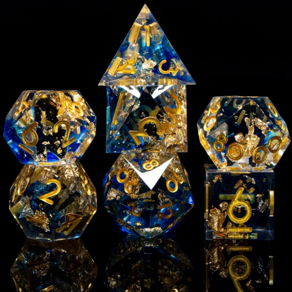 D20 DND Resin Dice Set D&D D6 Sharp Edges Dice Dungeon and Dragon Role Playing Game RPG Polyhedral Dice D20 D12 D10 D8 D6 D4 - Image 30