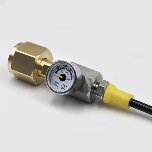 Soda Water Accessories Cylinder CO2 Refill Station Adaptor With Hose On/Off Adapter W21.8-14 or G3/4 or CGA320 Connector - Image 2