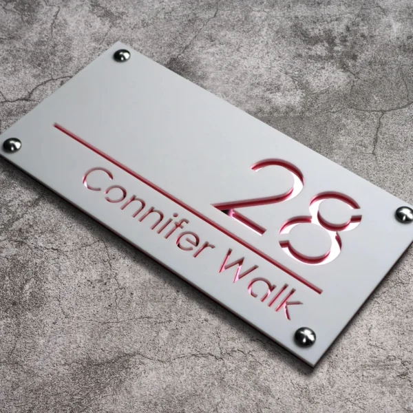 Personalized Street House Number Outdoor With Nails Custom House Number Plate 3D Laser Cut Acrylic Address Plaque Door Sign Hot - Image 8