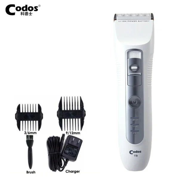 Codos T9 Professional Electric Hair Clipper 110-240V Rechargeable Ceramic Blade Hair Cutting Machine - Image 7