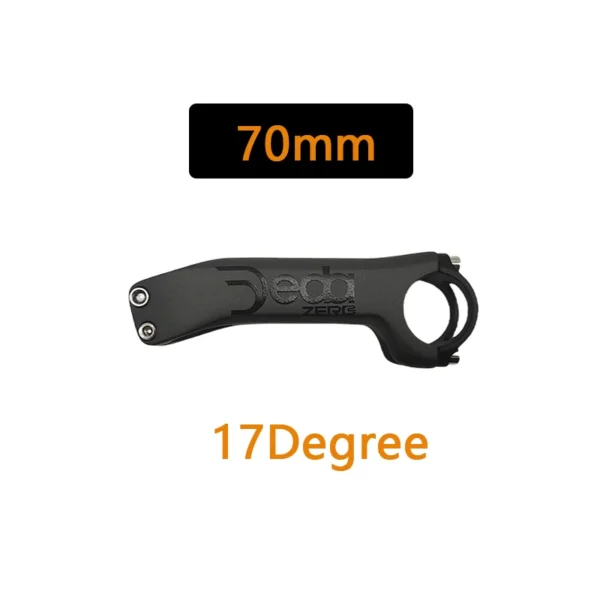Full Carbon Riser Handlebar, Aluminum Cap, Road Mountain Bike Stems, Angle -6 Degree,-17 Degree, Matte, 31.8x70-130mm - Image 19