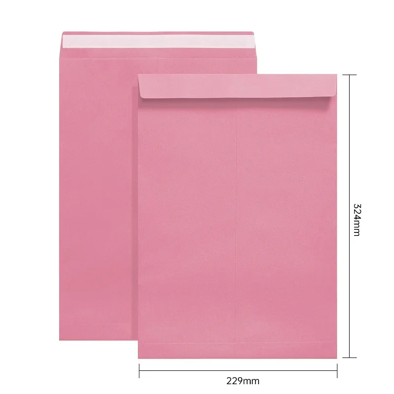 50pcs/lot A4 Envelope Kraft Paper Self Sealing Bag Colour Envelope Document Packaging Bag Business Supplies Stationery - Image 21