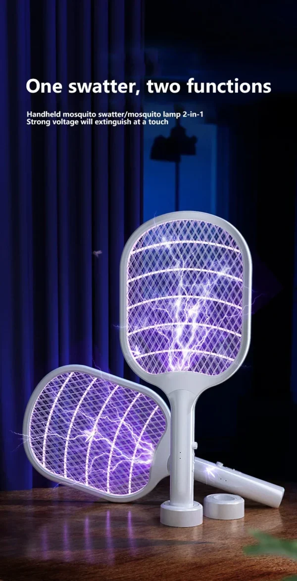 Xiaomi 3000V Electric Mosquito Swatter Fly Trap Mosquito Swatter Household Multifunctional Automatic UV Light Mosquito Swatter - Image 9
