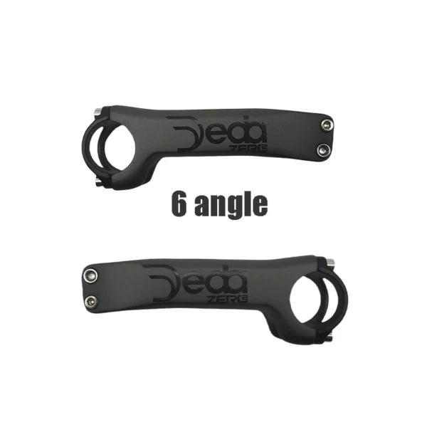 Full Carbon Riser Handlebar, Aluminum Cap, Road Mountain Bike Stems, Angle -6 Degree,-17 Degree, Matte, 31.8x70-130mm - Image 3