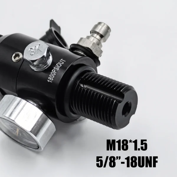HPA Regulator Valve of Compressed Air Accessries CO2 Oxygen Nitrogen Cylinder Tank Bottle 4500psi Input, Output 800psi to 3000ps - Image 25