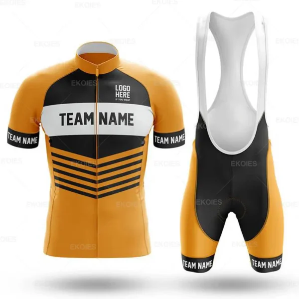 2022 Customize Summer Unisex Cycling Jersey Set Breathable Mountain Bike Rally Team Uniform Racing Bike Jersey Cycling Clothing - Image 14