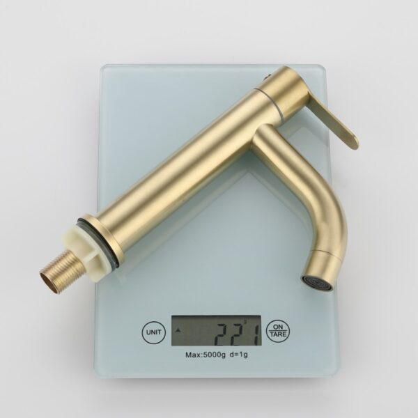 Bathroom Brushed Gold Basin Faucet Tap Wash Basin Single Cold Water Sink Faucet Gold Tap Bathroom Accessories - Image 14