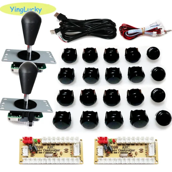 2 Player Arcade Zero Delay Kit USB Encoder for PC Raspberry Pi SANWA Push Button Joystick USB Arcade Cabinet Mando - Image 26