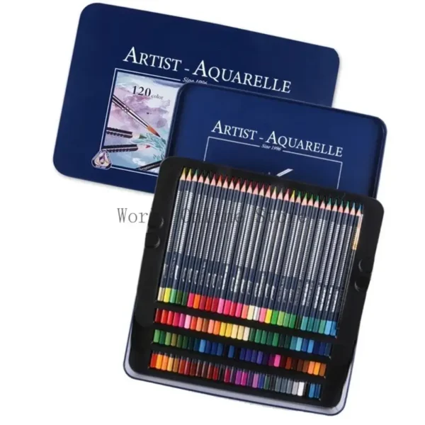 Watercolor Coloring Pencil Set with Metal Case Colored Pencil with Fine Brush Artist Art Supplies for Sketching Coloring 87HC - Image 15