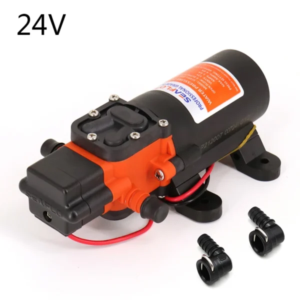 40PSI 12V/24V Marine Water Pump Diaphragm Self Priming Pump Boat Accessories Showers Toilets Water Transfer Motor for RV Caravan - Image 9