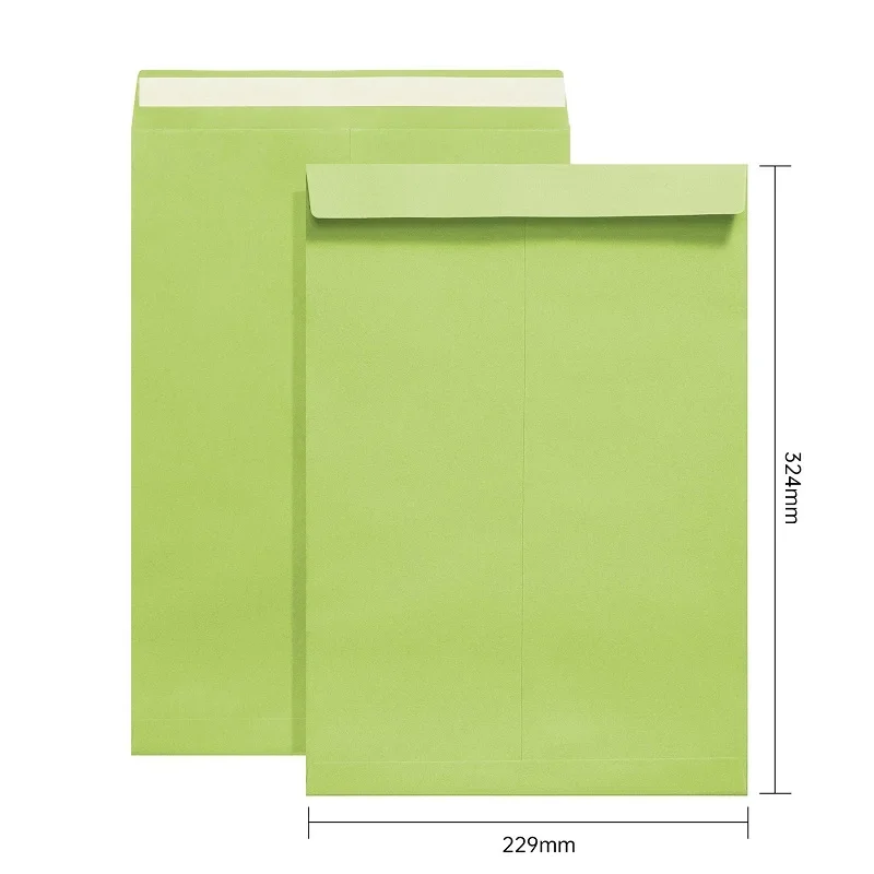 50pcs/lot A4 Envelope Kraft Paper Self Sealing Bag Colour Envelope Document Packaging Bag Business Supplies Stationery - Image 14