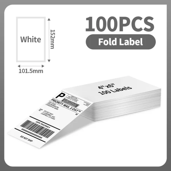 100/500 Sheets  Phomemo Thermal Label Sticker 100x150mm Shipping Labels for Postage Barcode Compatible with PM241 PM246S Printer - Image 11
