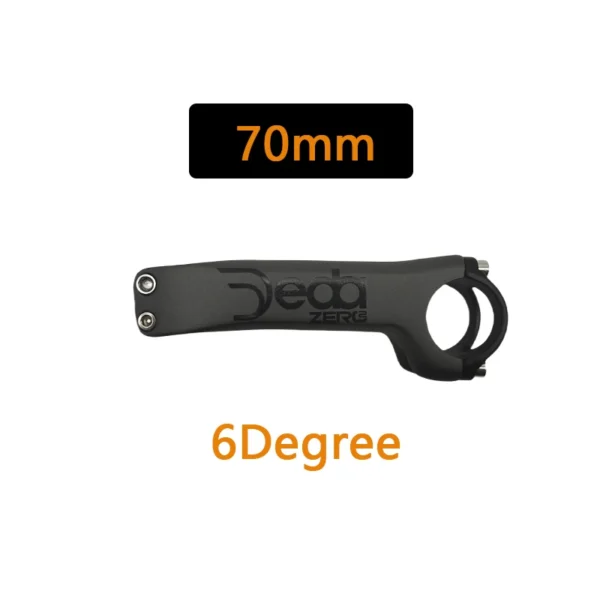 Full Carbon Riser Handlebar, Aluminum Cap, Road Mountain Bike Stems, Angle -6 Degree,-17 Degree, Matte, 31.8x70-130mm - Image 8
