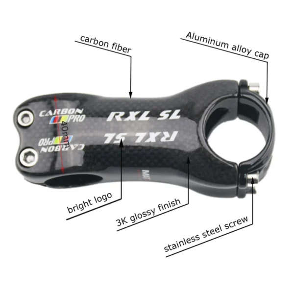 RXL SL Carbon stem 31.8mm 6/17 Degree Road/MTB 3K Gloss Carbon fiber Stems Bike Parts 70/80/90/100/110/120/130 Bicycle Stem - Image 21