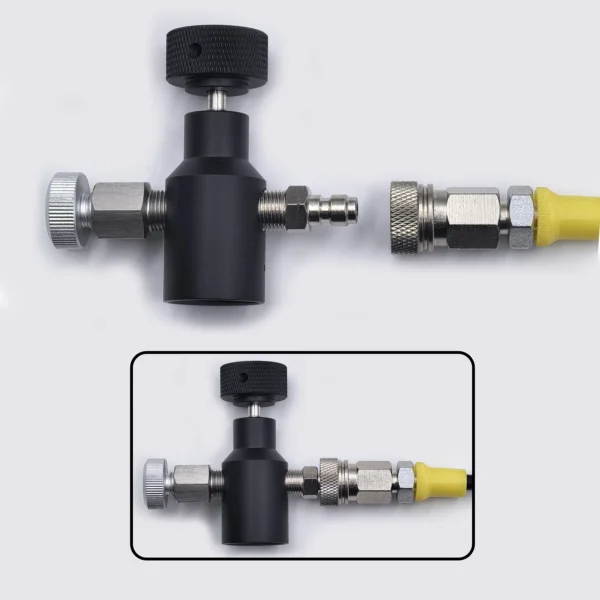 Soda Water Accessories Cylinder CO2 Refill Station Adaptor With Hose On/Off Adapter W21.8-14 or G3/4 or CGA320 Connector - Image 5