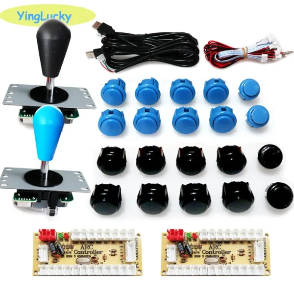 2 Player Arcade Zero Delay Kit USB Encoder for PC Raspberry Pi SANWA Push Button Joystick USB Arcade Cabinet Mando - Image 25