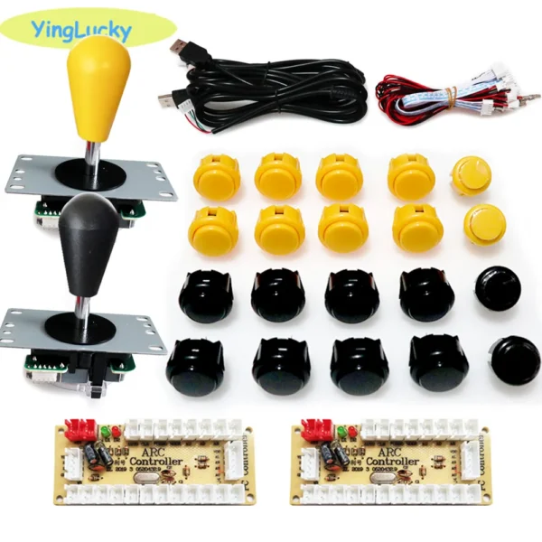 2 Player Arcade Zero Delay Kit USB Encoder for PC Raspberry Pi SANWA Push Button Joystick USB Arcade Cabinet Mando - Image 23