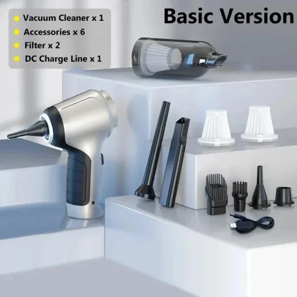 95000PA Car Vacuum Cleaner Wireless Powerful Cleaning Machine Auto Robot Car Accessories Home Appliance Strong Suction As Gift - Image 7