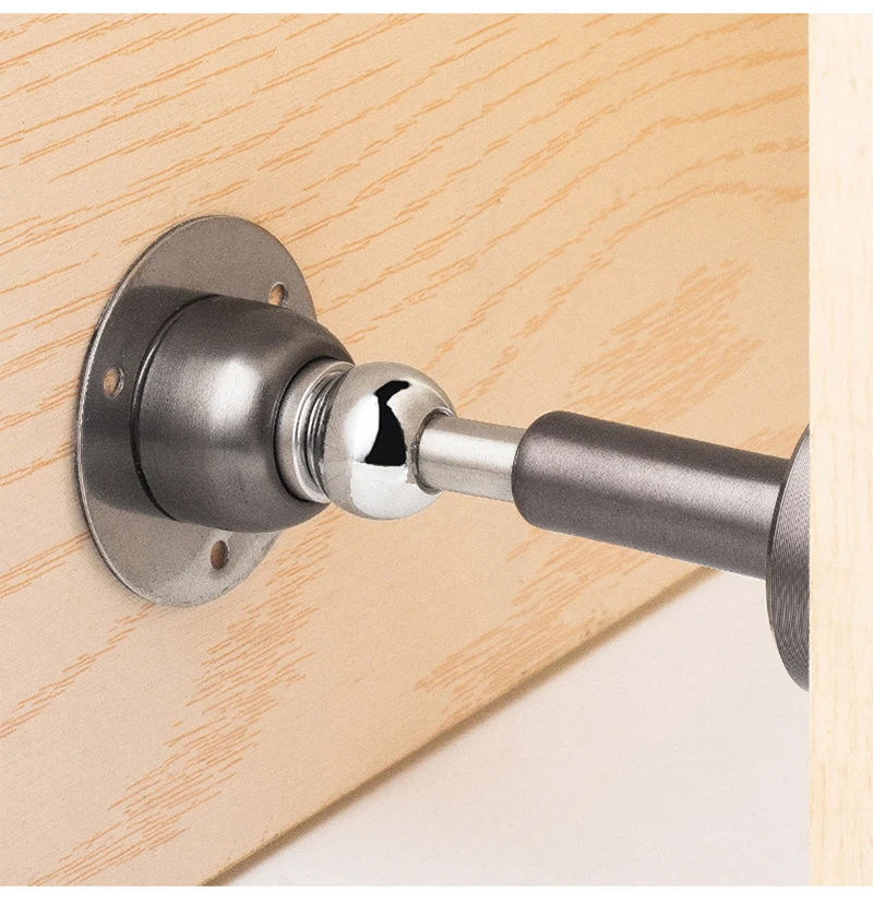 Hydraulic Buffer Door Stopper Stainless Steel Strong Magnetic Doorstop Floor Wall Mount Nail-free Anti-collision Mute Door Touch - Image 32
