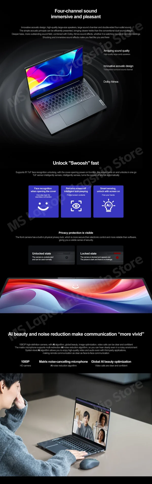 【HOT】Lenovo Xiaoxin Pro 14 8845H/780M 32G+1T 14inch 2.8K OLED 120Hz Screen - Image 13