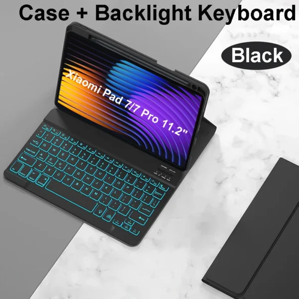 Case for Xiaomi Pad 7 11.2 inch, Bluetooth keyboard case for Xiaomi Pad 7 Pro 11.2 inch - Image 10