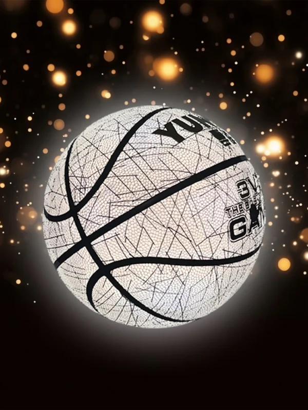 Basketball reflective luminous holographic moisture-absorbing PU basketball is suitable for night entertainment - Image 8