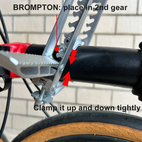 TWTOPSE Bicycle Bag Holder For Brompton 3SIXTY PIKES Folding Bike Aluminum AlloyBag Rack Holder Frame Parts Accessory - Image 4