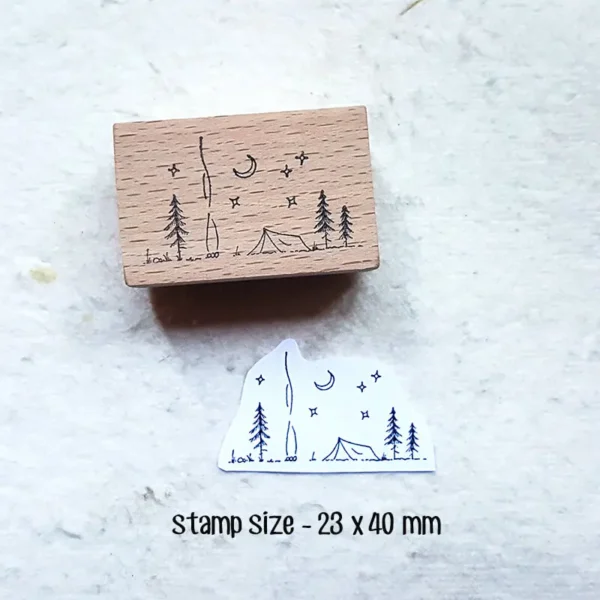 Stamp Scrapbooking Mountain Birds Nature Journaling DIY Decoration Wooden Stamps - Image 7
