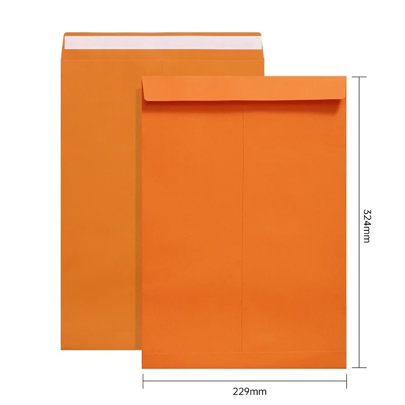 50pcs/lot A4 Envelope Kraft Paper Self Sealing Bag Colour Envelope Document Packaging Bag Business Supplies Stationery - Image 17
