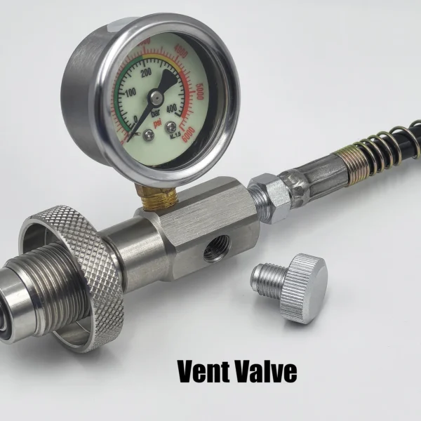 HPA Air Diving DIN G5/8 Connect Fill Station Filling Charging Adaptor Gauge Stainless Steel - Image 15