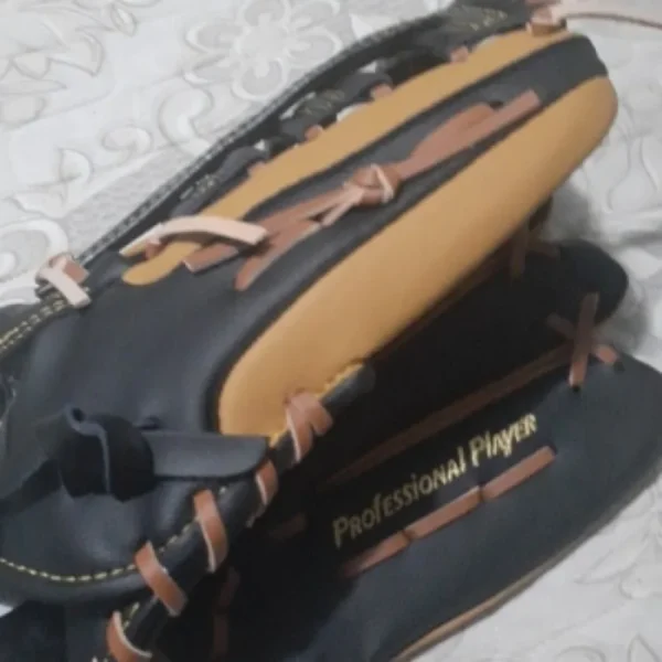 Professional Baseball Gloves 11.5/12.5inch Youths Adults Genuine Leather Baseball Mitt Gear Softball Training Catcher Gloves - Image 4