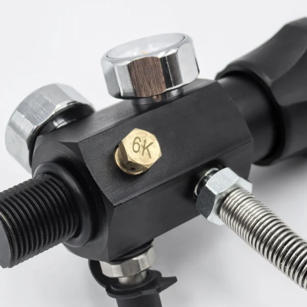 Charging Valve Scuba Filling Station HPA Compressed Air Tank Hose 20inches With Dual Gauge M18x1.5 or 5/8"-18UNF 4500Psi/300Bar - Image 11